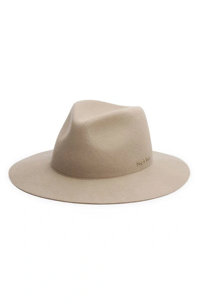 Rag & Bone City Felted Wool Fedora In Mink