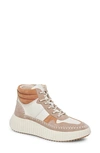 Dolce Vita Daley High Top Sneaker In Taupe Multi Leather