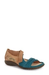 Naot 'papaki' Sandal In Teal Latte Leather