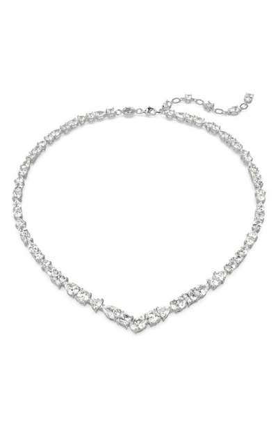 Swarovski Mesmera Crystal Necklace In Silver