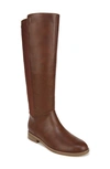 Dr. Scholl's Astir Knee High Boot In Brown Faux Leather/fabric