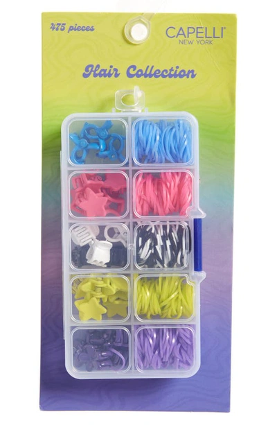 Capelli New York Kids' Assorted 475-piece Hair Ties & Clips Set In Multi