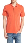 James Perse Slim Fit Sueded Jersey Polo In Basketball