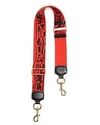 Marc Jacobs Graffiti Webbing Strap In Red Multi/gold
