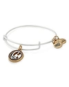 Alex And Ani Initial Two-tone Expandable Bracelet In Silver/g