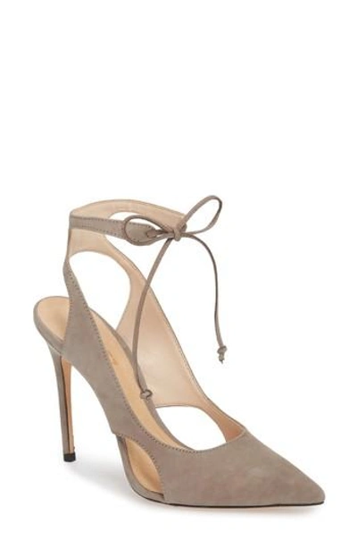 Schutz Sharon Cutout Pump In Mouse Leather
