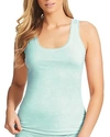 Fine Lines Pure Cotton Wide Strap Tank In Glacier