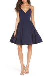 Mac Duggal Fit & Flare Cocktail Dress In Navy