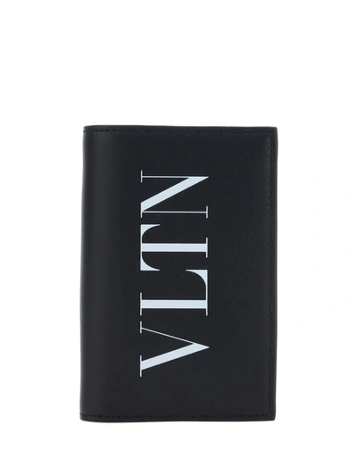 Valentino Garavani Wallets In Nero/bianco