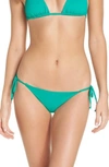 Becca Color Code Side Tie Bikini Bottoms In Emerald