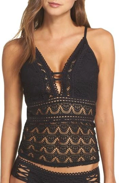 Becca Color Play Tankini Top In Black