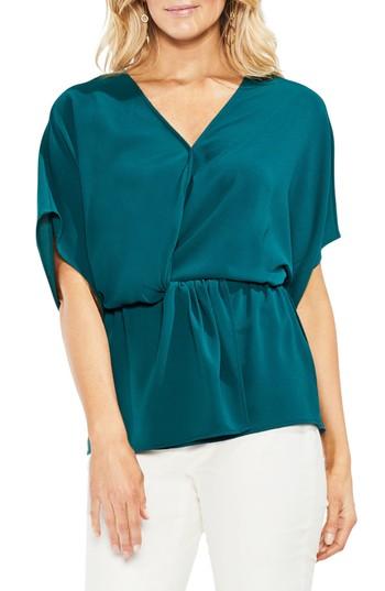 vince camuto wrap blouse