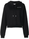 Off-white Cotton Jersey Hoodie In Black