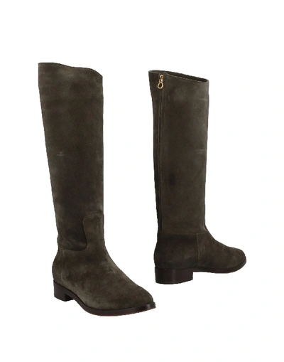 L'autre Chose Boots In Military Green