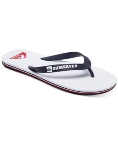 Quiksilver Men's Molokai Logo Sandals In Blue/red/white