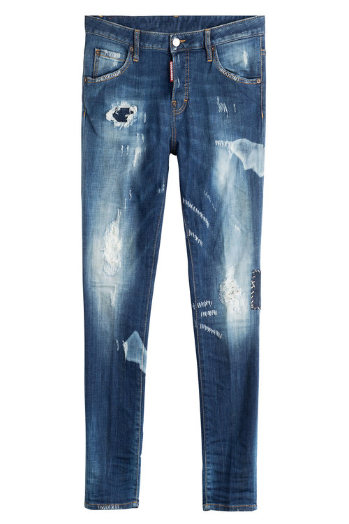 Dsquared2 Cropped Distressed Jeans | ModeSens
