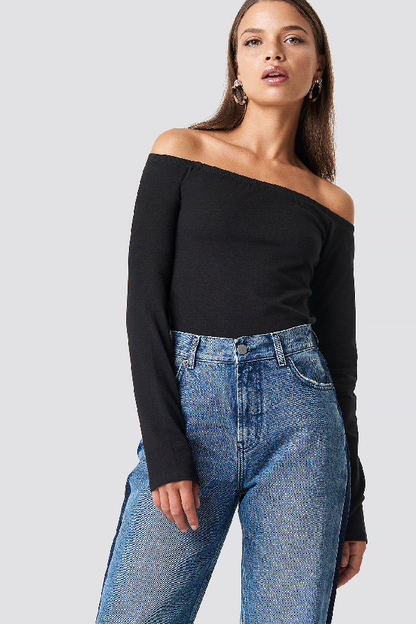 black off the shoulder top