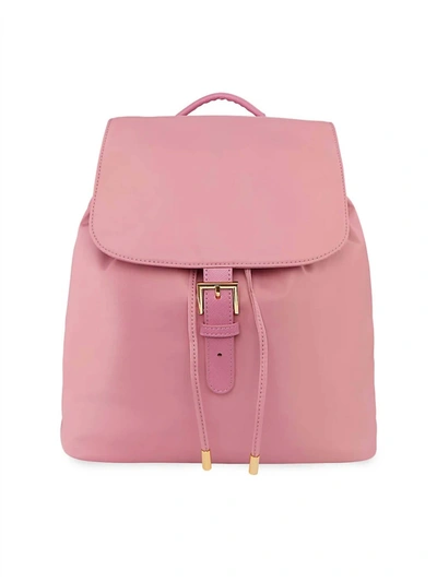 Stoney Clover Lane Nylon Flap Backpack In Mauve In Multi