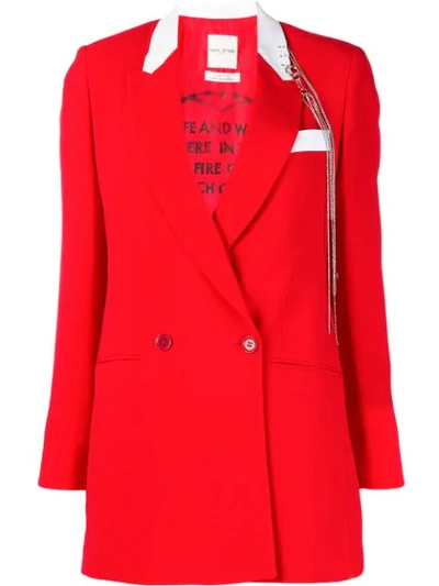 Each X Other Double-breasted Blazer In Red