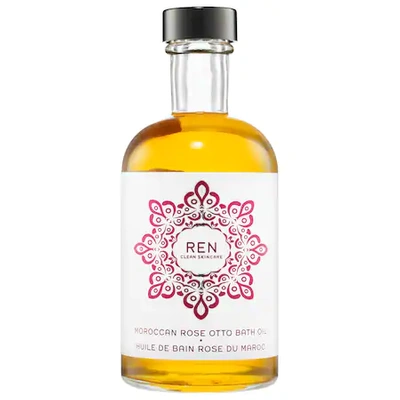 Ren Clean Skincare Moroccan Rose Otto Bath Oil 4.08 oz/ 121 ml