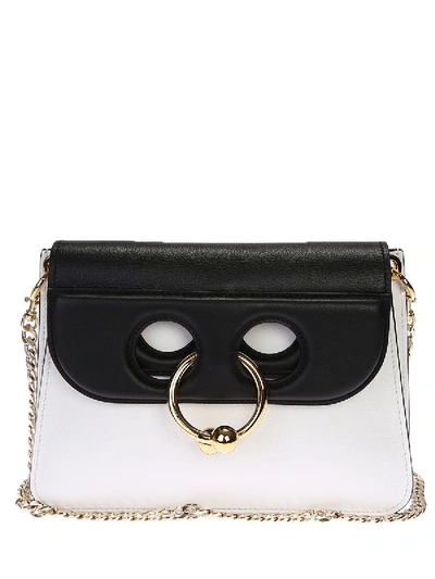 Jw Anderson White And Black Mini Pierce Cross-body Bag