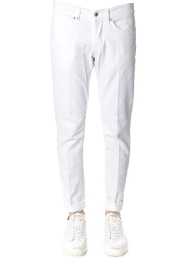 Dondup George White Color Cotton Jeans