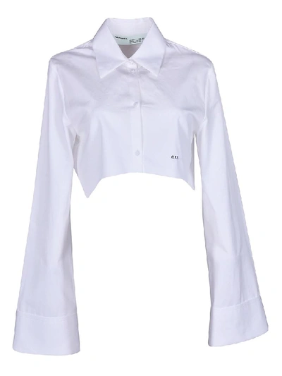 Off-white Cropped Button Down Shirt