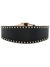 Alexander Mcqueen Black Studded Leather Belt