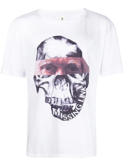 Poan Skull Print T-shirt - White