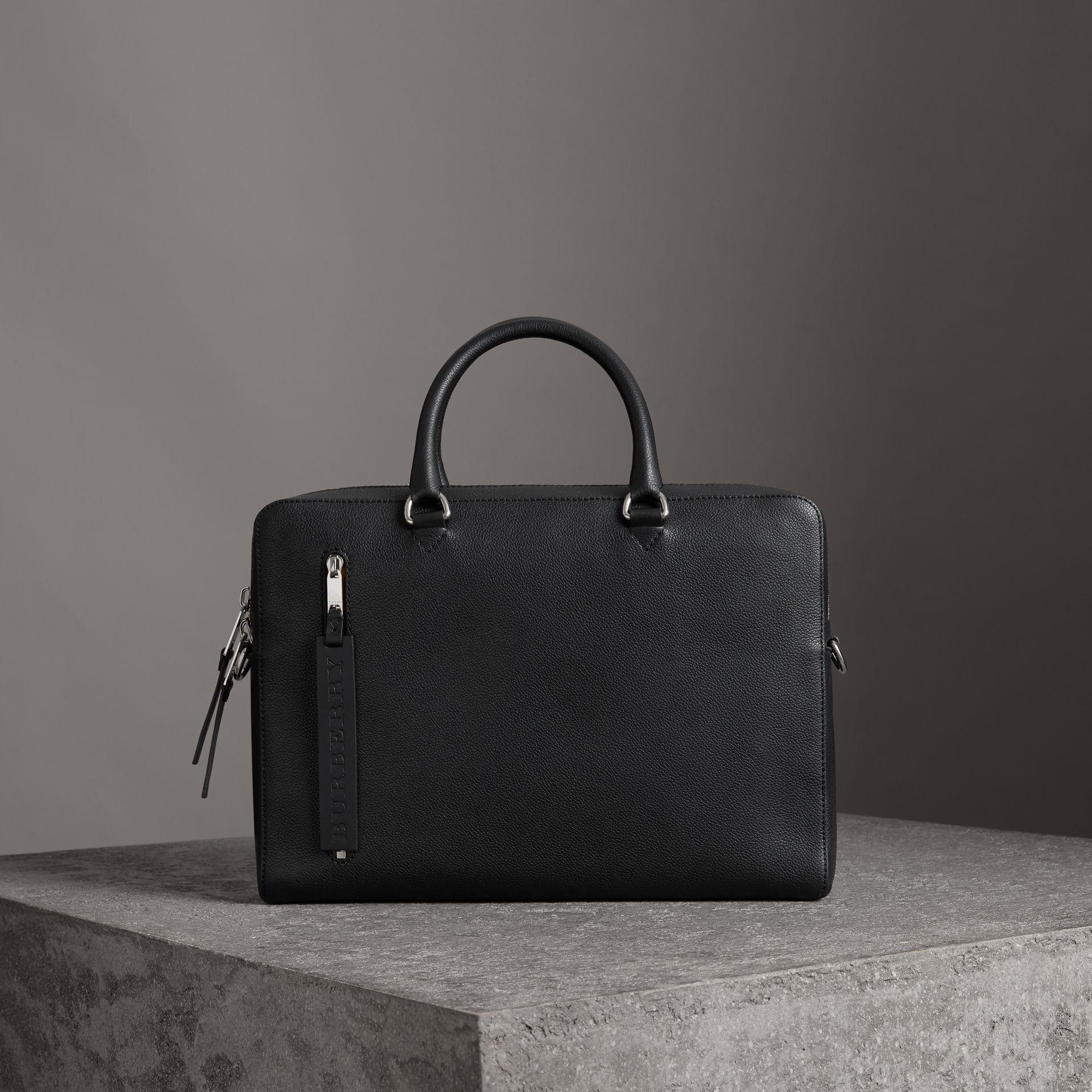 burberry leather briefcase