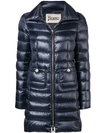 Herno Iconico Padded Coat In Blue