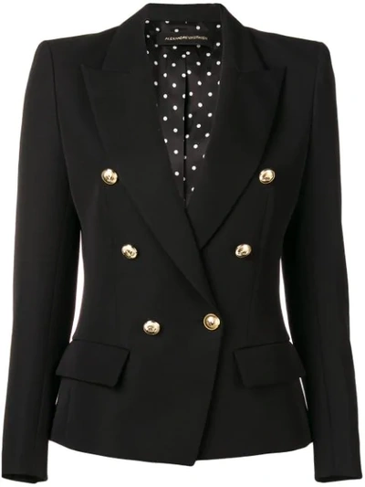 Alexandre Vauthier Double Breasted Blazer In Black