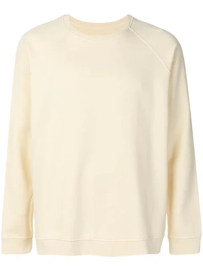 Folk Raglan-sleeved Sweatshirt In Yellow