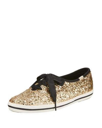 Kate Spade Keds® Glitter Sneaker, Gold In Gold Glitter | ModeSens