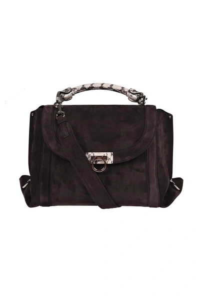 Ferragamo Soft Sofia Tote In Deep Brown