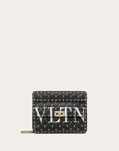 Valentino Garavani Medium Rockstud Spike.it Vltn Bag In Black