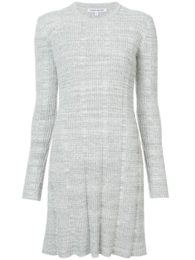 Elizabeth And James Kellen Ribbed Cotton-blend Tunic In Gray