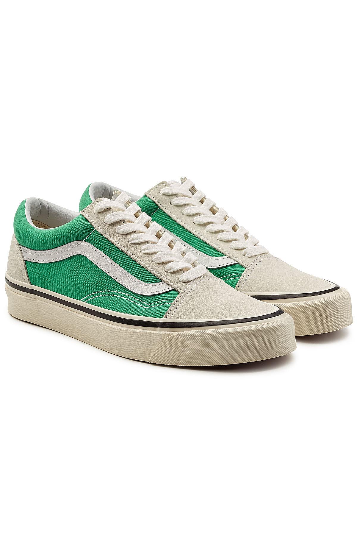 vans suede old skool green