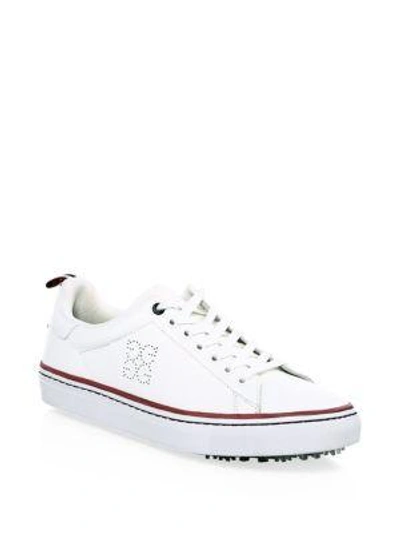 G/fore Patriot Disruptor Leather Low-top Sneakers In Snow