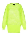 Philipp Plein Sweaters In Acid Green