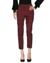 Space Style Concept Pants In Maroon