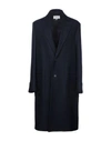 Maison Margiela Coat In Dark Blue