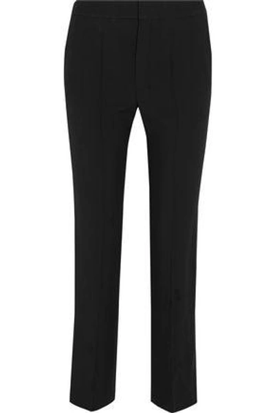 Chloé Iconic Cady Straight-leg Pants In Black