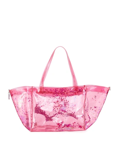 Bari Lynn Girls' Confetti Beach Bag In Pink