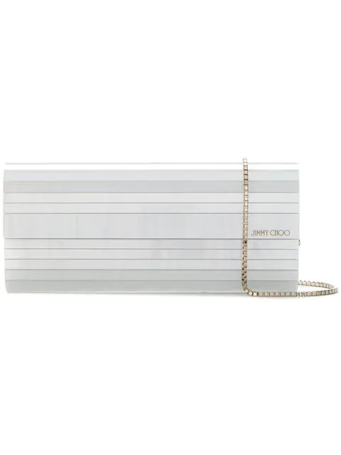 white acrylic clutch