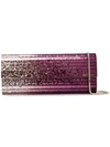 Jimmy Choo Sweetie Dégradé Glittered Clutch In Champagne/grape