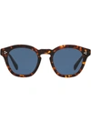 Oliver Peoples 52mm Pantos Folding Sunglasses In Brown