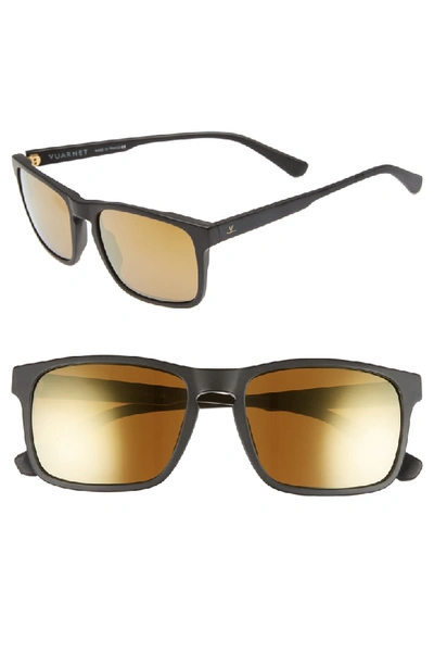 Vuarnet Men's District Large Rectangular Acetate Sunglasses In Black