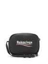 Balenciaga Xs Campaign Everyday Leather Camera Bag In Black