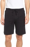 Alo Yoga Revival Relaxed Knit Shorts In Black Triblend